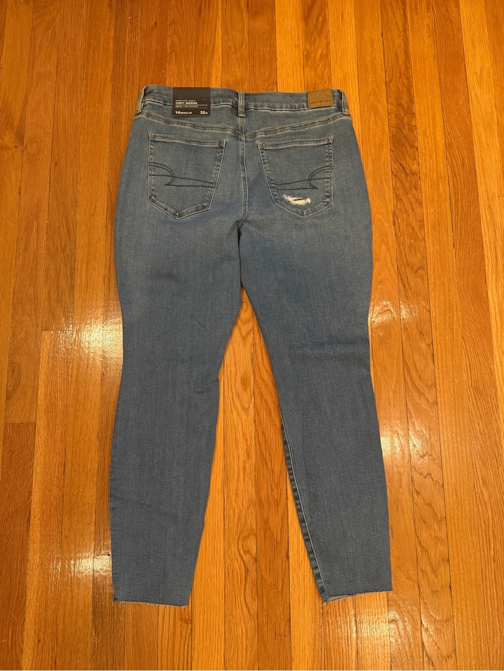 AE Stretch Curvy Straight Jean 14 Regular - Picture 4 of 4